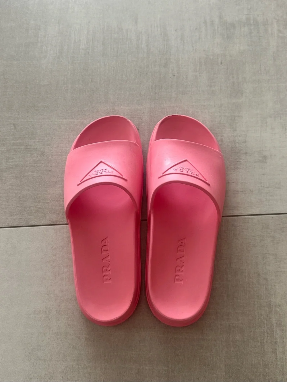 Prada Women’s Pink Slide Sandals